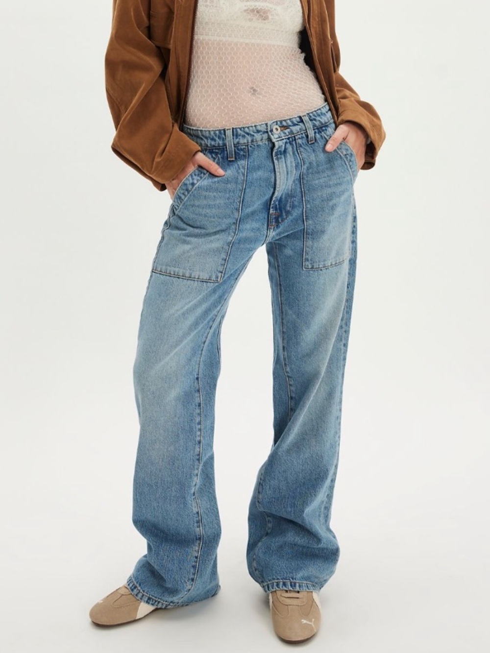 NSF Nix Mid-Rise Bootcut Jeans in Coastal Wash Cows Women’s Size 31